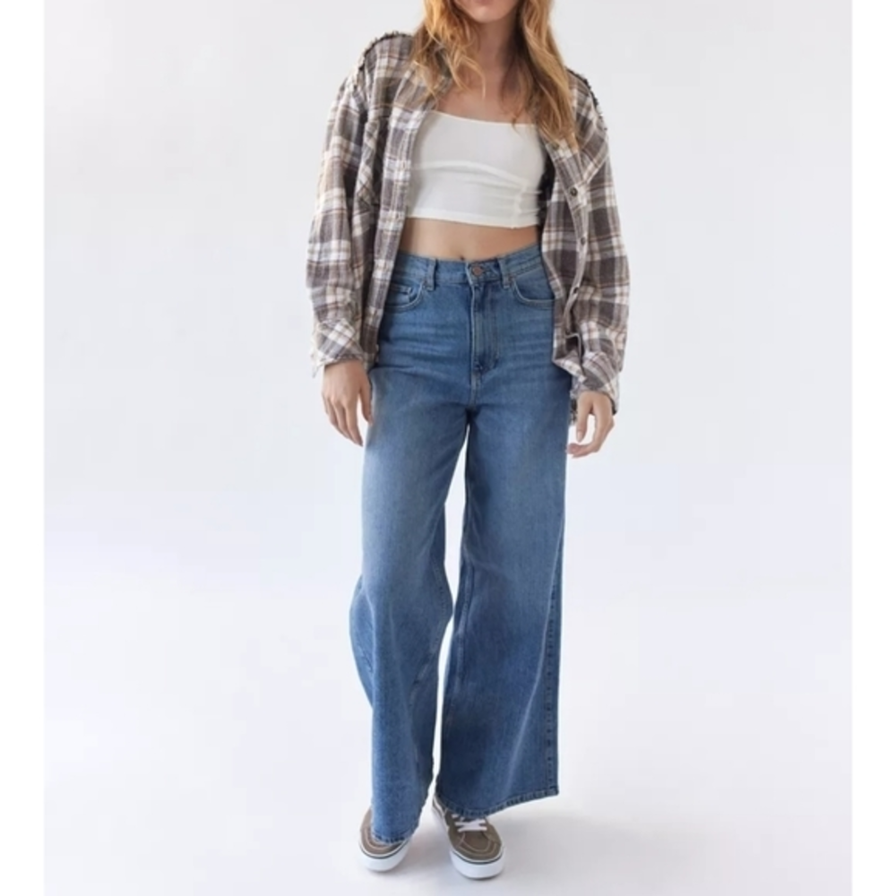 NWT Urban Outfitters A-Wide Size 35 BDG Wide Leg Denim Jeans